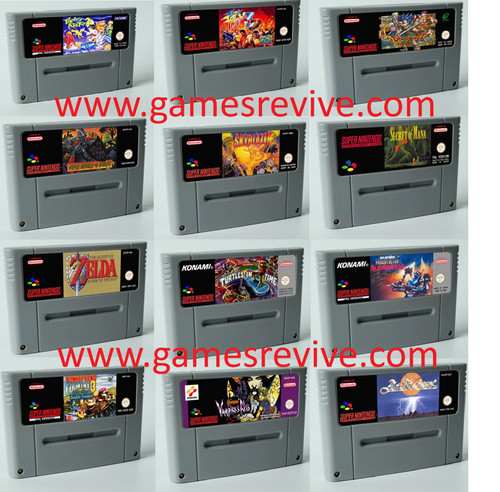 Super nintendo games custom - nintendo,